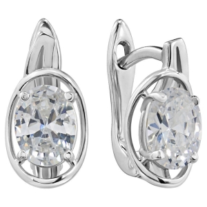 Женские Серьги Серебро Камень искусственный Нанокристалл