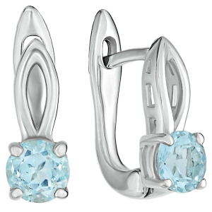 Женские Серьги Серебро Камень натуральный Топаз