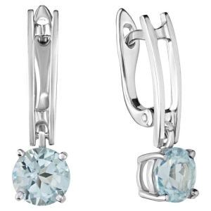 Женские Серьги Серебро Камень натуральный Топаз