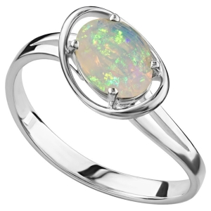 Женские Кольца Серебро Камень натуральный Опал