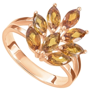 Женские Кольца Серебро Камень натуральный Цитрин
