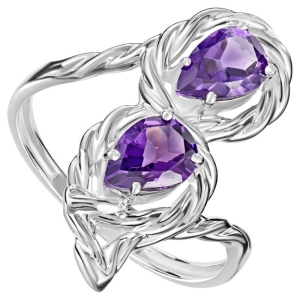 Женские Кольца Серебро Камень натуральный Аметист