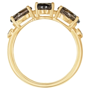 Женские Кольца Серебро Камень натуральный Раухтопаз