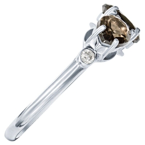 Женские Кольца Серебро Камень натуральный Раухтопаз