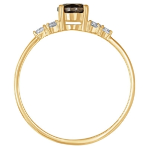 Женские Кольца Серебро Камень натуральный Раухтопаз