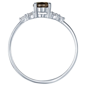 Женские Кольца Серебро Камень натуральный Раухтопаз