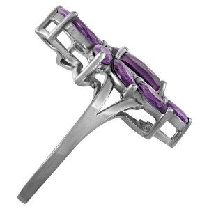 Женские Кольца Серебро Камень натуральный Аметист