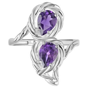 Женские Кольца Серебро Камень натуральный Аметист