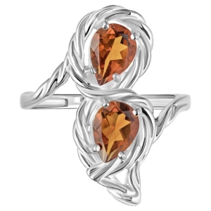 Женские Кольца Серебро Камень натуральный Цитрин