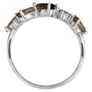 Женские Кольца Серебро Камень натуральный Раухтопаз