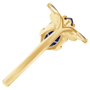 Женские Кольца Серебро Камень натуральный Сапфир