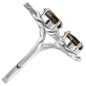 Женские Кольца Серебро Камень натуральный Раухтопаз