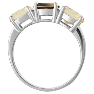 Женские Кольца Серебро Камень натуральный Раухтопаз