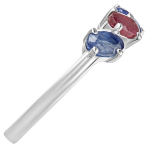 Женские Кольца Серебро Камень натуральный Сапфир