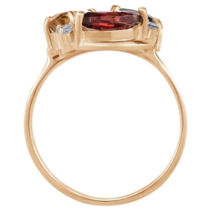 Женские Кольца Серебро Камень натуральный Цитрин Цитрин