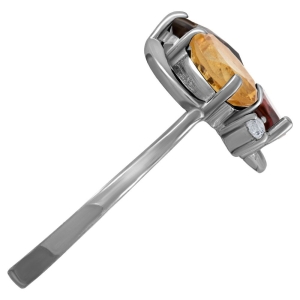 Женские Кольца Серебро Камень натуральный Цитрин Цитрин