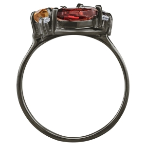 Женские Кольца Серебро Камень натуральный Цитрин Цитрин