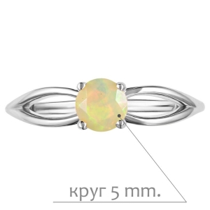 Женские Кольца Серебро Камень натуральный Опал