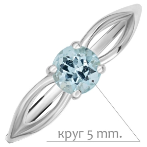 Женские Кольца Серебро Камень натуральный Топаз
