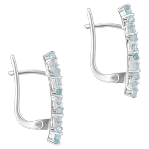 Женские Серьги Серебро Камень натуральный Топаз