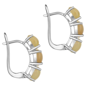 Женские Серьги Серебро Камень натуральный Опал