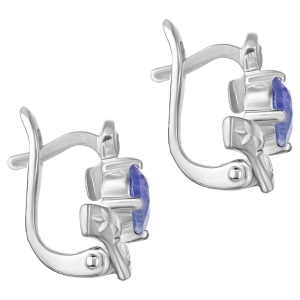 Женские Серьги Серебро Камень натуральный Танзанит