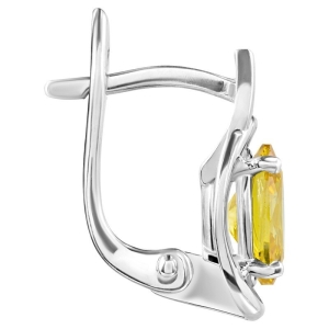 Женские Серьги Серебро Камень искусственный Нанокристалл