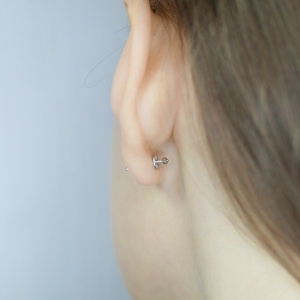 Женские Серьги Серебро Камень натуральный Иолит