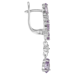 Женские Серьги Серебро Камень натуральный Аметист