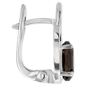 Женские Серьги Серебро Камень натуральный Раухтопаз