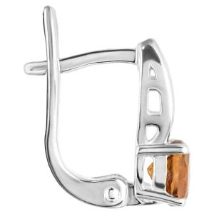 Женские Серьги Серебро Камень натуральный Цитрин