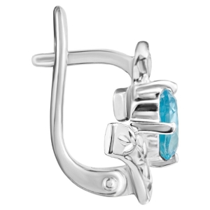 Женские Серьги Серебро Камень натуральный Топаз