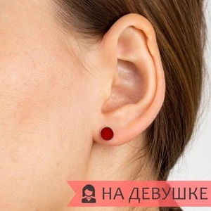 Женские Серьги Серебро Эмаль холодная