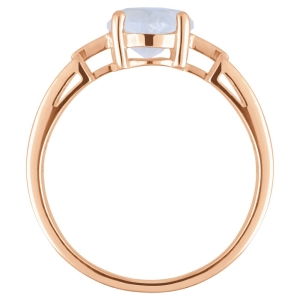 Женские Кольца Серебро Камень натуральный Лунный камень