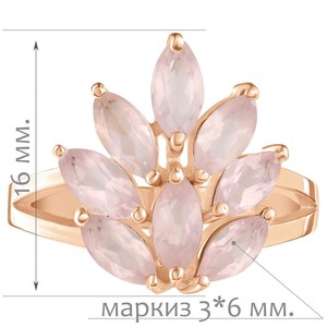 Женские Кольца Серебро Камень натуральный