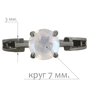 Женские Кольца Серебро Камень натуральный Лунный камень