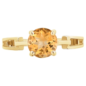 Женские Кольца Серебро Камень натуральный Цитрин