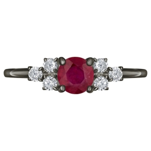 Женские Кольца Серебро Камень натуральный Рубин