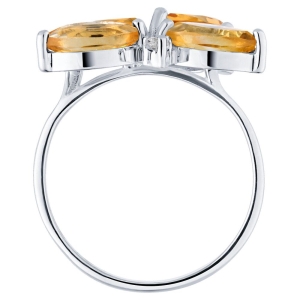 Женские Кольца Серебро Камень натуральный Цитрин