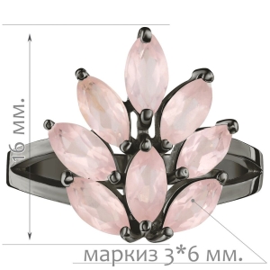 Женские Кольца Серебро Камень натуральный