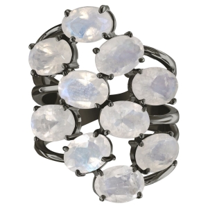 Женские Кольца Серебро Камень натуральный Лунный камень