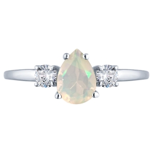 Женские Кольца Серебро Камень натуральный Опал