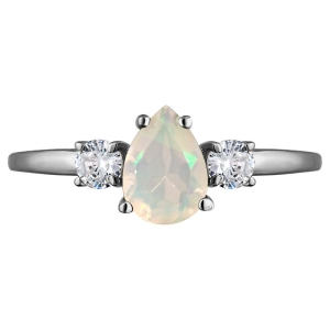 Женские Кольца Серебро Камень натуральный Опал