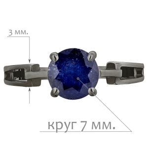 Женские Кольца Серебро Камень натуральный Сапфир