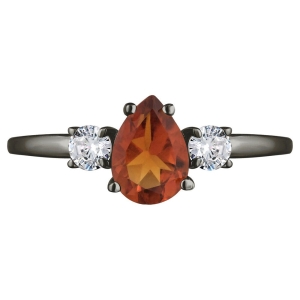 Женские Кольца Серебро Камень натуральный Цитрин