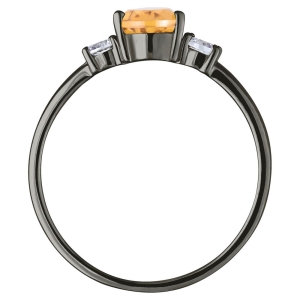 Женские Кольца Серебро Камень натуральный Цитрин