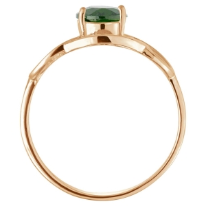 Женские Кольца Серебро Камень натуральный Хромдиопсид