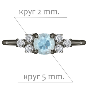 Женские Кольца Серебро Камень натуральный Топаз