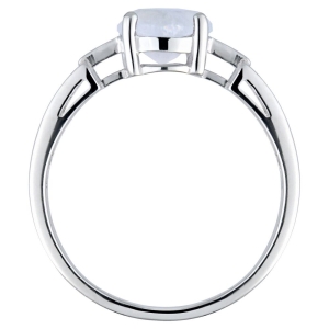 Женские Кольца Серебро Камень натуральный Лунный камень