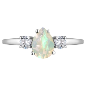 Женские Кольца Серебро Камень натуральный Опал